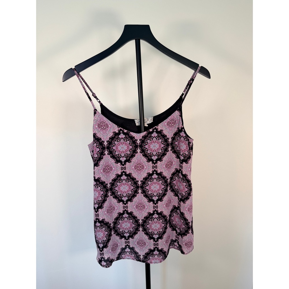 Pink Republic Purple Black Medallion Print Camisole Top PF726287PKL Medium